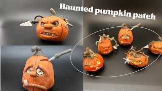 How to Make Halloween PUMPKINS (polymer clay tutorial)