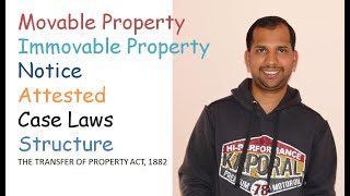 The Transfer of Property Act, 1882 for law and competitive exams students - Part 1