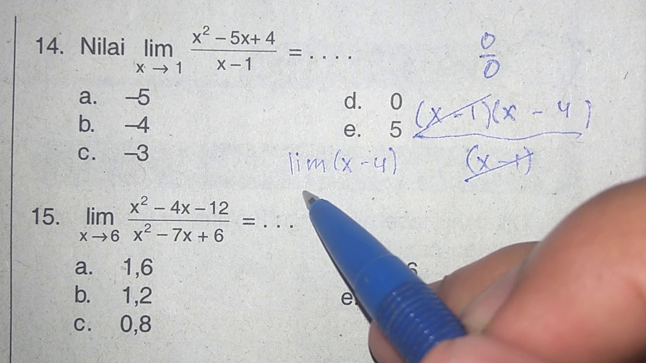 Contoh Soal Limit Dalam Ekonomi