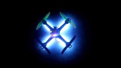 NanoQuad "LEORA" w/ MWC-Light RGB , 144 LED/m ( 36 RGB-LED on a 20 cm Copter ! )