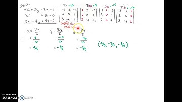 Precal 8.5 Applications of Matrices/Determinants (2 of 2)