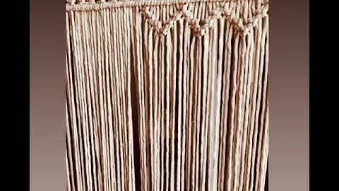 DIY  Macrame Curtain tutorial
