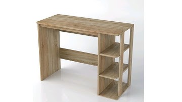 Hướng dẫn lắp ráp bàn kèm giá sách 3 tầng