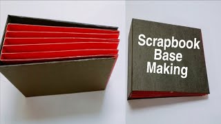 Scrapbook base making idea at home for photo decorations || Mini scrapbook tutorial Part : 1