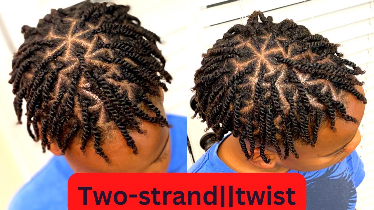 How to Two strand twist🧬DOUBLE🧬, short hair Men