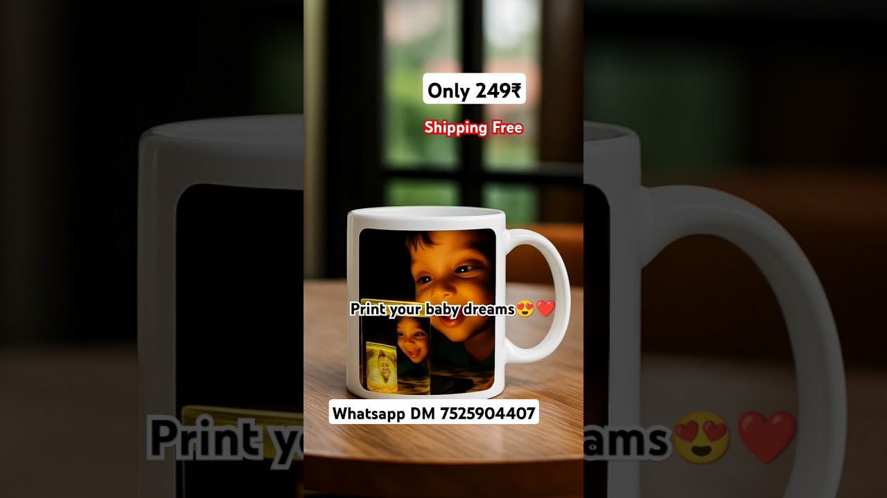 Photo Print cup, Tsirt print, free Shipping,  