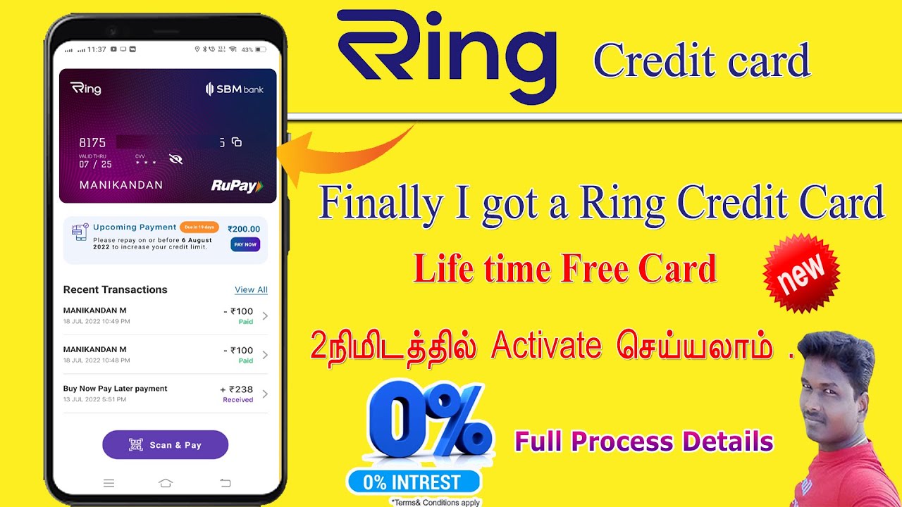 Finally I got Ring Credit card  Launched Now full process details in Tamil 