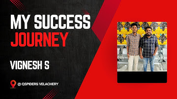 Congratulations, Mr. Vignesh S, for getting placed as a developer
