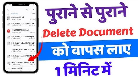 How To Recover Deleted PDF Document || How to Recover a Mistakenly Deleted PDF Document