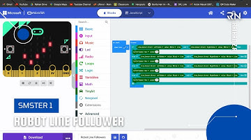 Microbit Project | Robot Line Follower #idn #smpidn