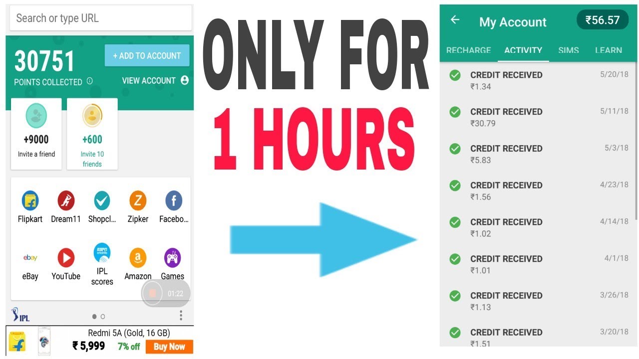 Mcent Browser Trick 2018!! Unlimited Points Earning Trick!! in hindi - YouTube