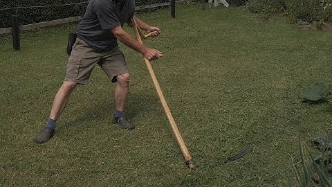 Scandinavian scythe with an Austrian blade