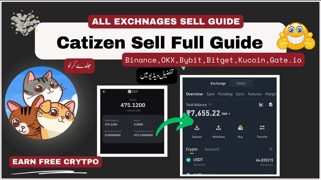 Catizen Airdrop Withdrawal: How to Sell Catizen Coin on Binance & More!