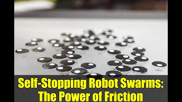Self-Stopping Robot Swarms: The Power of Friction