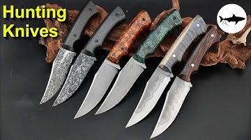 Making a batch of hunting knives for Blade show