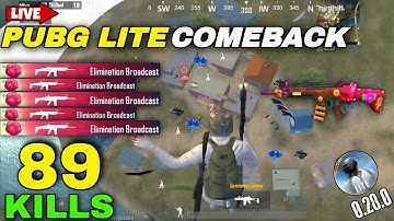 89 KILLS 😱 — PUBG LITE: Hacker Problem Exposed!