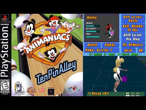 Animaniacs: Ten Pin Alley Bowling on the PlayStation 1998