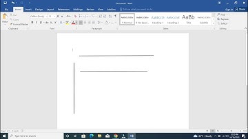 How to Draw Straight Lines Vertical & Horizontal in MS Word
