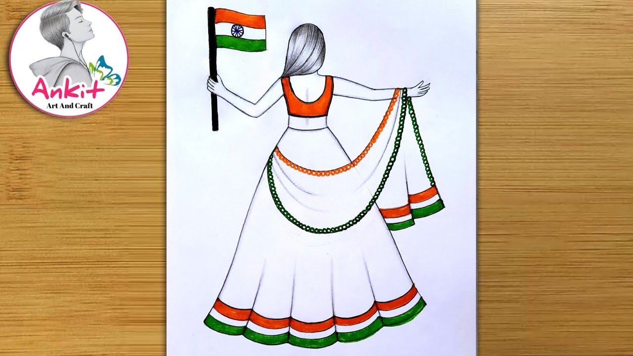 Republic day drawing 2024 India |Drawing of Republic Day 2024 |Indian flag drawing  Republic Day 2024 - YouTube
