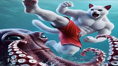 Daddy Fights Octopus for kitten Must watch 😢🙏 #cat #kitten #cats #catlover  @MeowMotion950