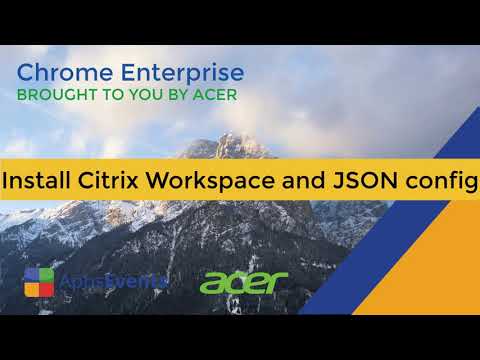 Install Citrix Workspace and JSON config