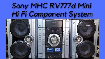 Sony MHC RV777d  Mini Hi Fi Component System How To Use Price And Connection IN HINDI