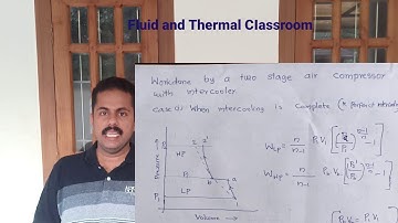 Lecture  12- Workdone and power required in Two stage air Compressor