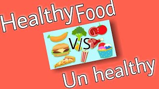 الطعام الصحي والغير صحي أفكار ابداعيه لتعلم اللغة الانجليزية Healthy VS Un healthy Food activits