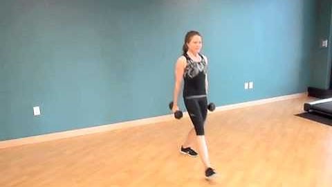 Alternating Lunge & Bicep Curl