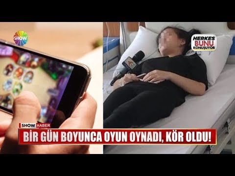 Bir gün boyunca oyun oynadı, kör oldu!