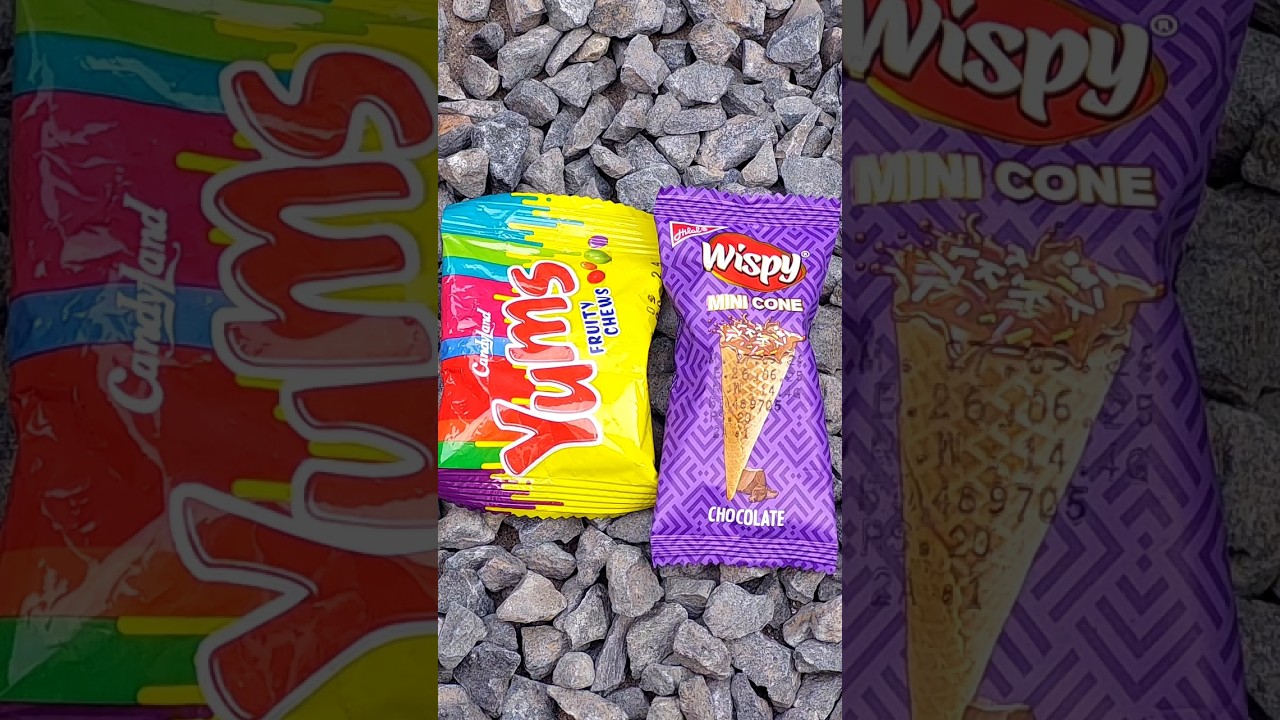 Wispy chocolate fill cone with colourful 🎊 yums today 