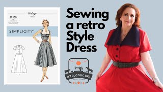 Sewing Simplicity 9105 - Vintage style dress with side zipper