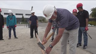 King Chavez High School students get hands-on construction experience for career exploration