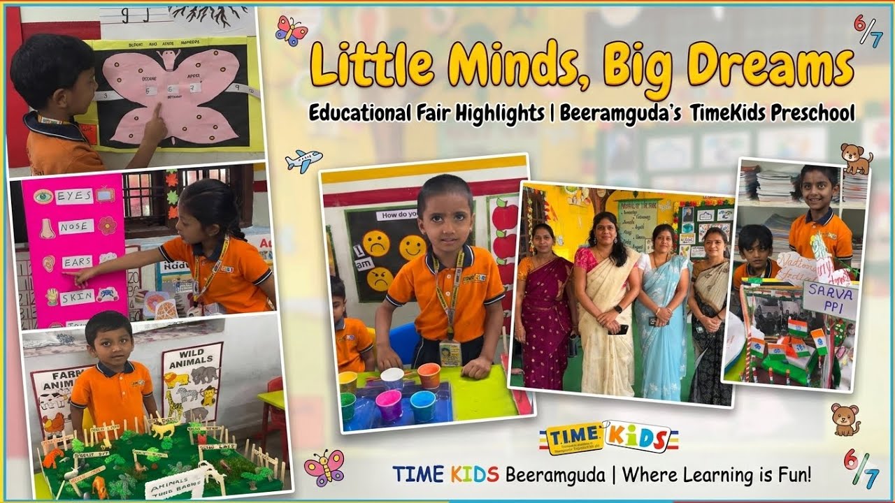 Little Minds, Big Dreams | Educational Fair Highlights | Beeramguda’s TimeKids Preschool