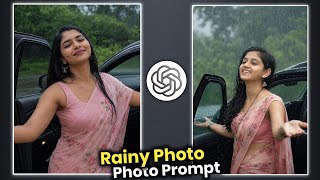 Trending Cinematic Rainy Photo Editing Chatgpt | Chatgpt photo editing Girls  screenshot 2
