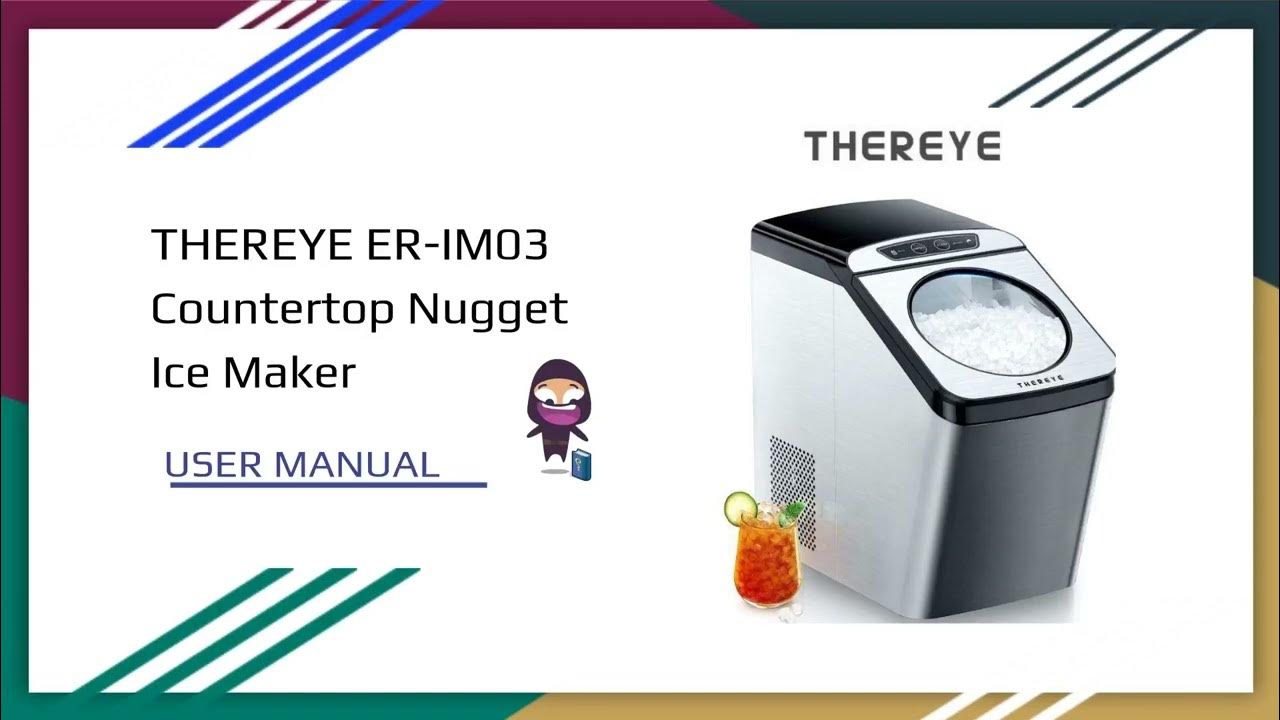 THEREYE ERIMO3 Nugget Ice Maker User Manual and Safety Instructions