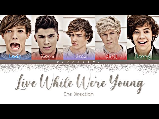 One Direction - Live While We're Young (Color Coded Lyrics By Jessjoshi) class=