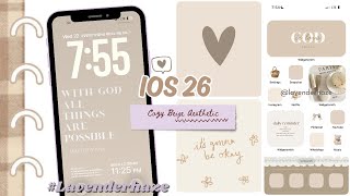 the SOFTEST iPhone theme ever 🤍 cozy beige + faith aesthetic screenshot 1