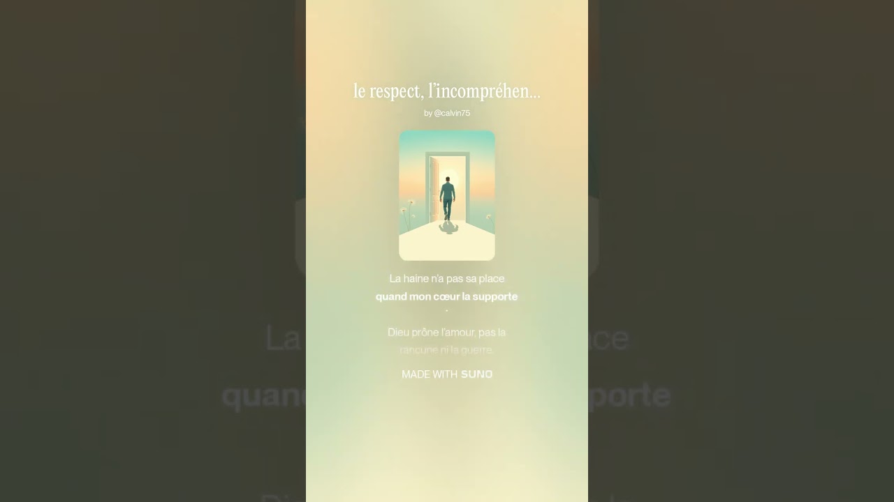 le respect, l’incompréhension,