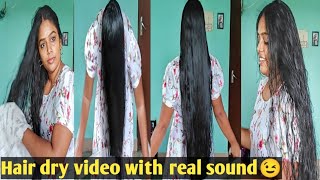 Hair Dry Video With Real Soundtowel Hair Dry Video Tamil Most Haircare Tips