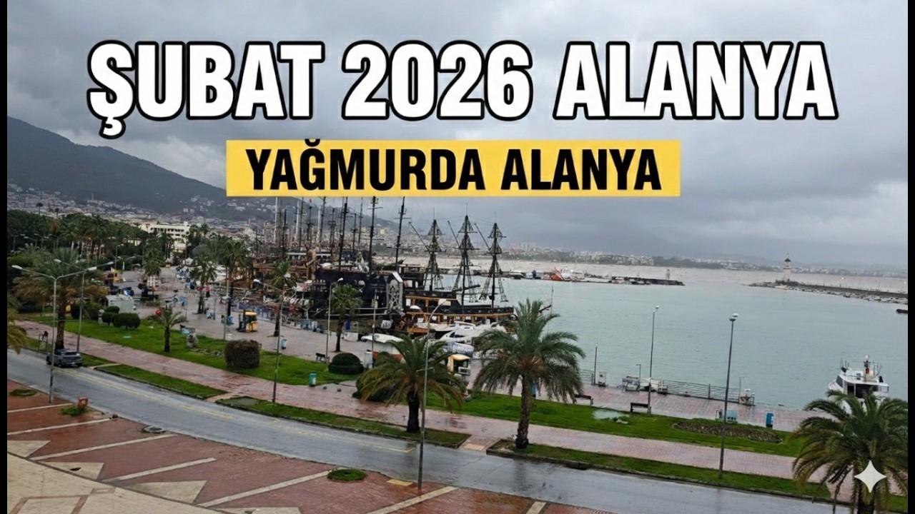 Kışın Alanya Nasıl? | İskele Caddesi, Deniz Feneri ve Sahil Yürüyüşü (2026)