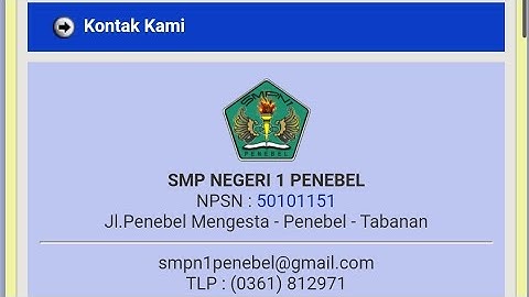 Tutorial Menjawab Soal Ujian Pemantapan SMP Negeri 1 Penebel CBT Website Sekolah