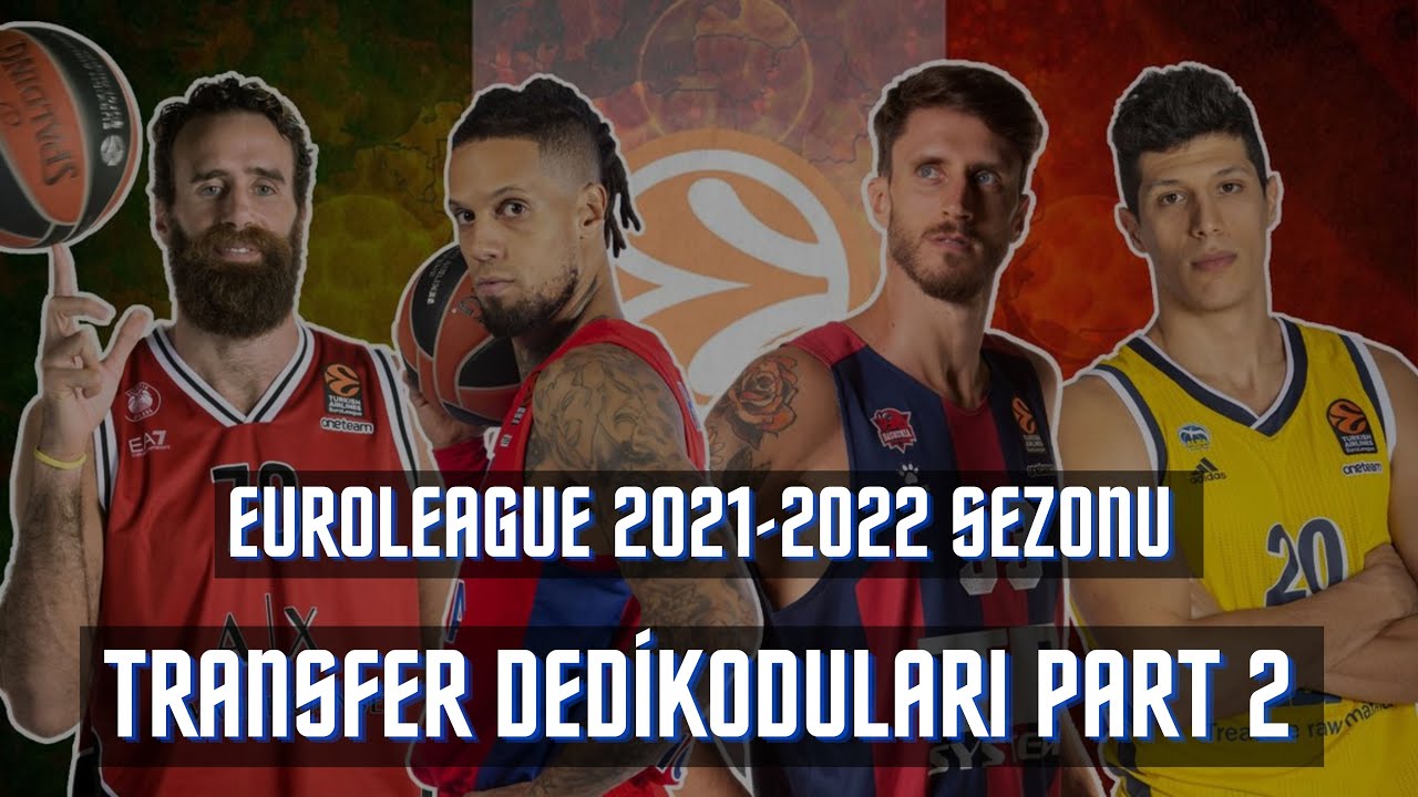 Euroleague 2021 2022 Sezonu Transfer Dedikodulari Part 2 Youtube