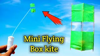 How To Make Mini Box Kite From Plastic Bag , How To Fly Box Kite , Patang Kese Banate He