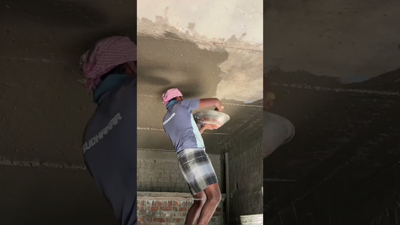 Ceiling Plastering with Hacking 