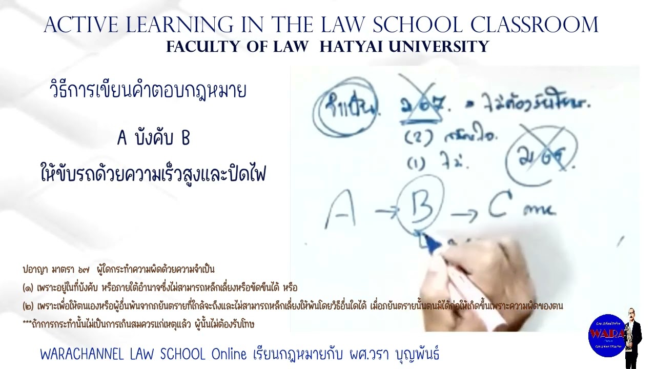 #กฎหมายอาญา ภาคทั่วไป Ep.46 : จำเป็น มาตรา 67 #ไม่ต้องรับโทษ #hatyaiu #Hybrid  #hatyaiuniversity