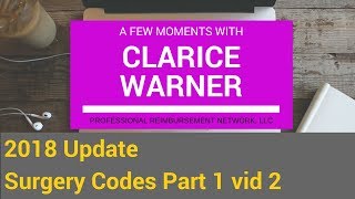 2018 Updates Surgery Codes Part 1 video 2