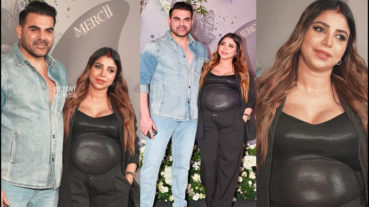 Shura Khan flaunting big Baby Bump right before her Delivery with Arbaaz  Khan with her Baby Boy!