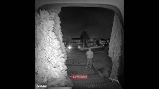 Drunk guy falls on home driveway