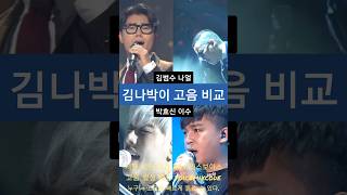 김범수vs나얼vs박효신vs이수 김나박이 고음 비교.